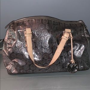 Large grey MK purse